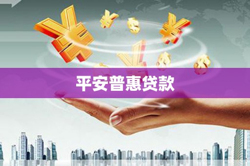 中正平安普惠贷款