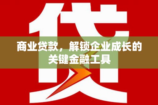 中正商业贷款，解锁企业成长的关键金融工具