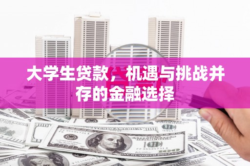 中正大学生贷款，机遇与挑战并存的金融选择