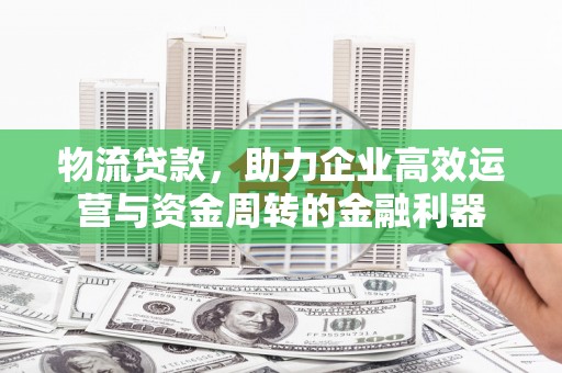 中正物流贷款，助力企业高效运营与资金周转的金融利器