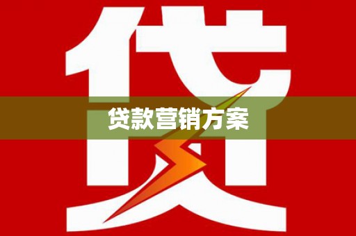 中正贷款营销方案