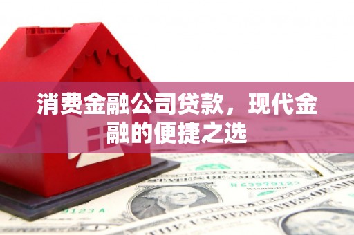 中正消费金融公司贷款，现代金融的便捷之选