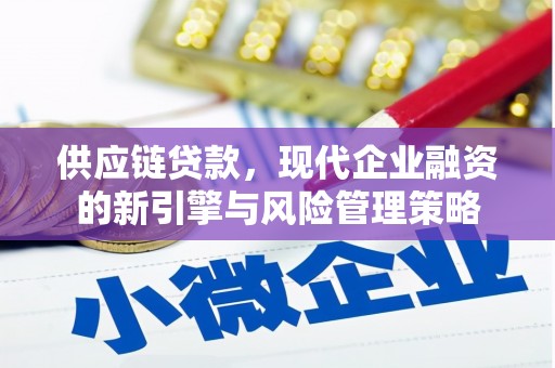 中正供应链贷款，现代企业融资的新引擎与风险管理策略