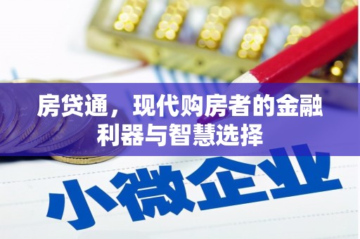 中正房贷通，现代购房者的金融利器与智慧选择