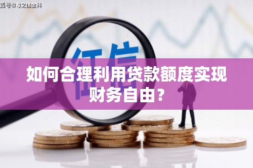 中正如何合理利用贷款额度实现财务自由？
