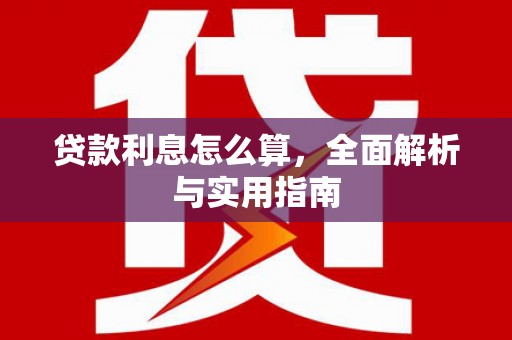 中正贷款利息怎么算，全面解析与实用指南