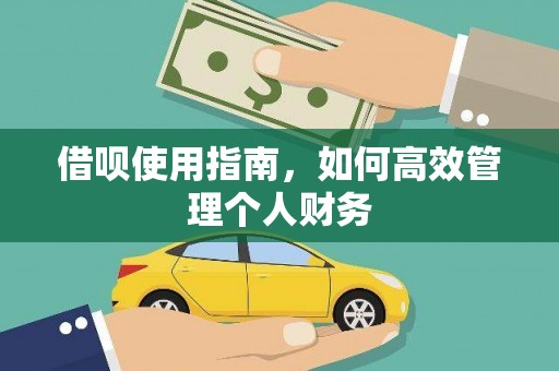中正借呗使用指南，如何高效管理个人财务