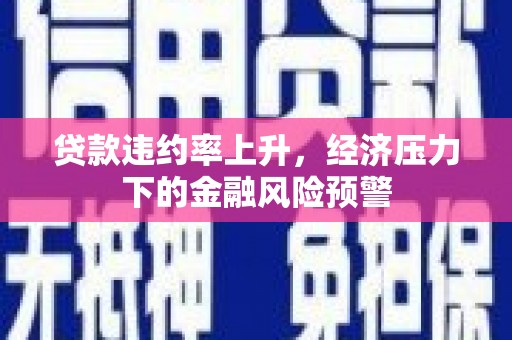 中正贷款违约率上升，经济压力下的金融风险预警
