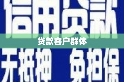 中正贷款客户群体