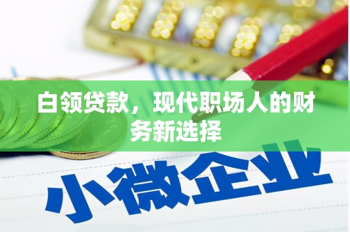 中正白领贷款，现代职场人的财务新选择