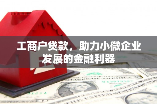 中正工商户贷款，助力小微企业发展的金融利器