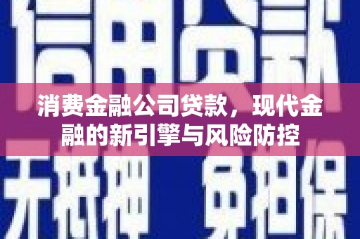 中正消费金融公司贷款，现代金融的新引擎与风险防控
