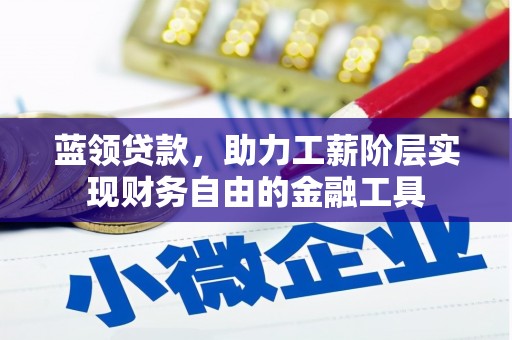 中正蓝领贷款，助力工薪阶层实现财务自由的金融工具
