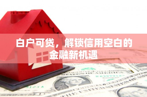 中正白户可贷，解锁信用空白的金融新机遇