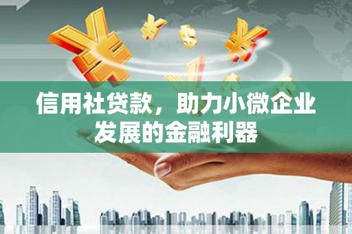 中正信用社贷款，助力小微企业发展的金融利器