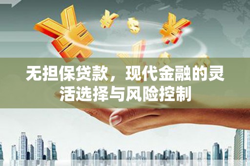 中正无担保贷款，现代金融的灵活选择与风险控制