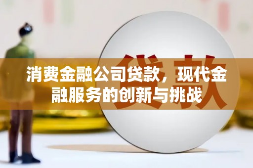 中正消费金融公司贷款，现代金融服务的创新与挑战