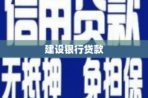 中正建设银行贷款