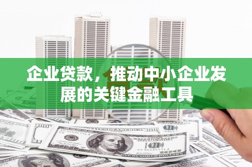 中正企业贷款，推动中小企业发展的关键金融工具