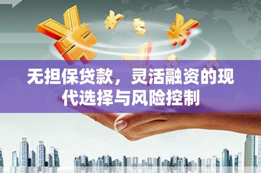 中正无担保贷款，灵活融资的现代选择与风险控制