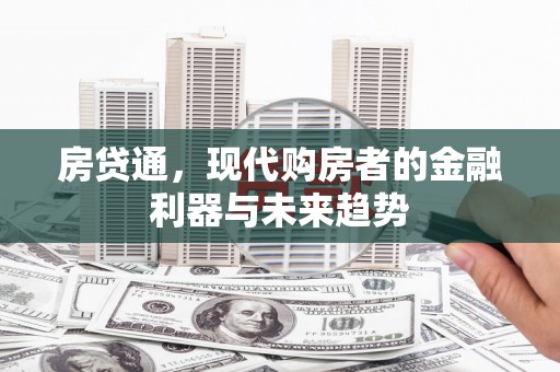 中正房贷通，现代购房者的金融利器与未来趋势