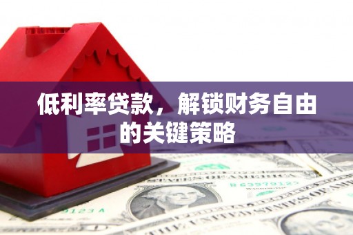 中正低利率贷款，解锁财务自由的关键策略