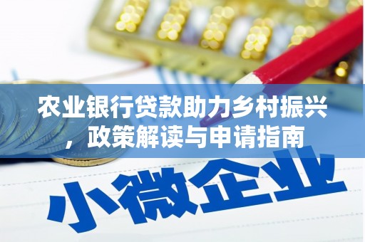 中正农业银行贷款助力乡村振兴，政策解读与申请指南