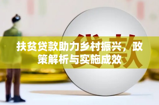 中正扶贫贷款助力乡村振兴，政策解析与实施成效