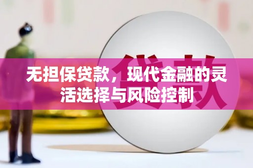 中正无担保贷款，现代金融的灵活选择与风险控制