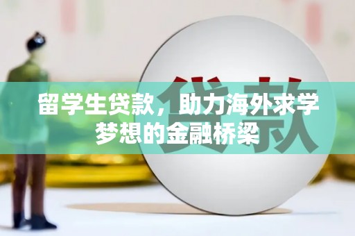 中正留学生贷款，助力海外求学梦想的金融桥梁