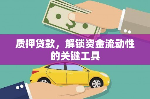 中正质押贷款，解锁资金流动性的关键工具