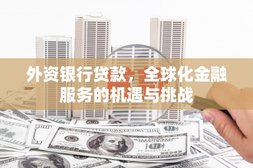 中正外资银行贷款，全球化金融服务的机遇与挑战