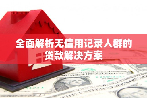 中正全面解析无信用记录人群的贷款解决方案