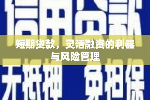 中正短期贷款，灵活融资的利器与风险管理