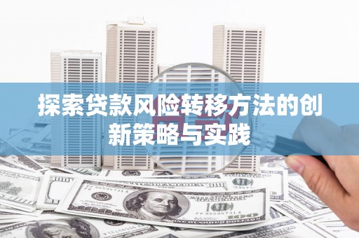 中正探索贷款风险转移方法的创新策略与实践