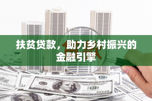 中正扶贫贷款，助力乡村振兴的金融引擎
